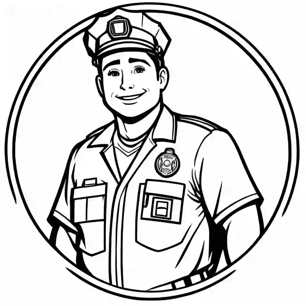 Paramedic coloring pages